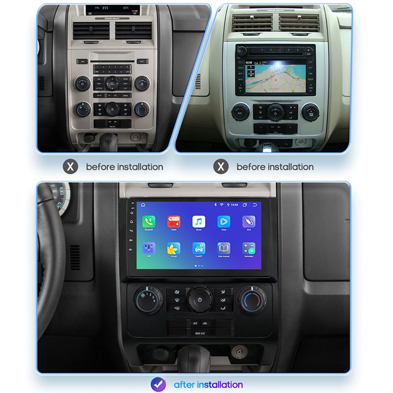 2007 2008 2009 2010 2011 2012 car dvd player 2 din 9 inch android car radio for Ford