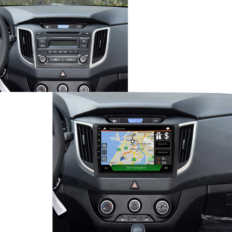 Portable 10 inch touch screen BT/WIFI/FM/Mirror link gps and player android car radio for Hyundai