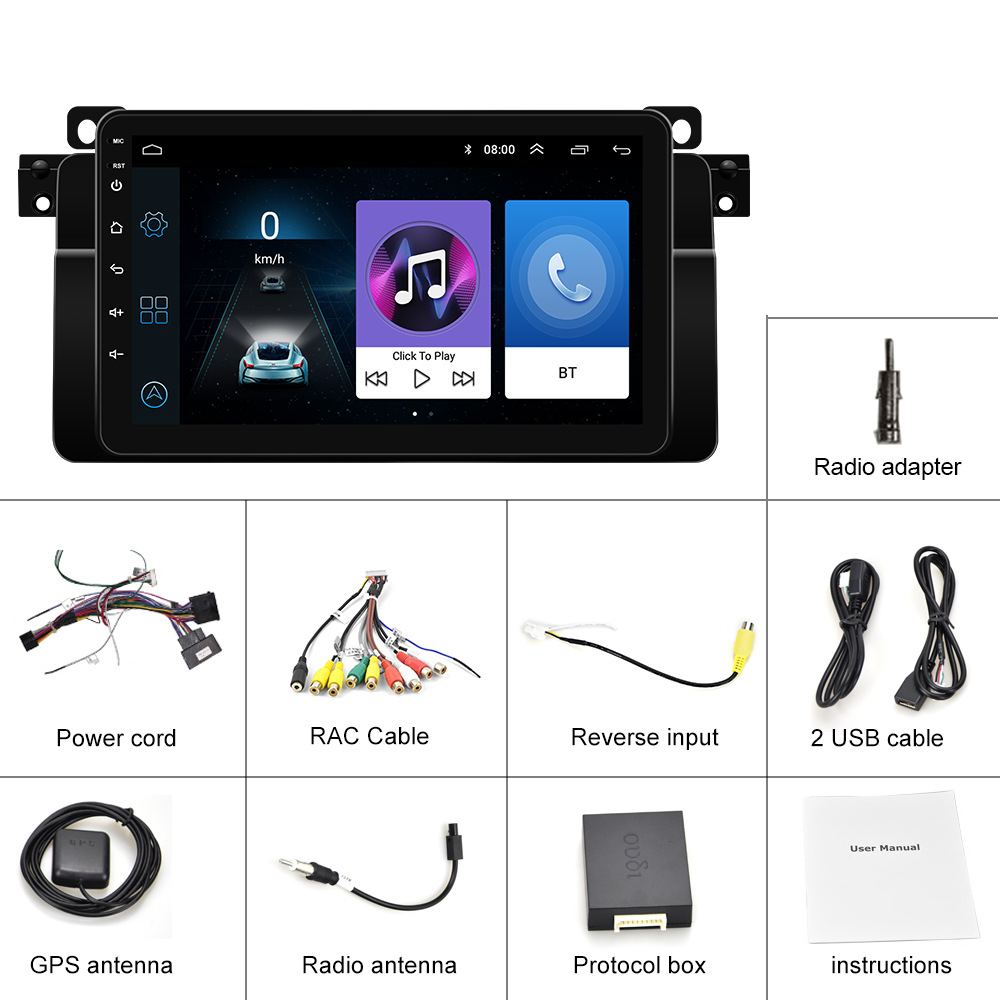 7''/9''/10'' OEM car player BT mirror link handsfreee touch screen gps and player car radio for BMW