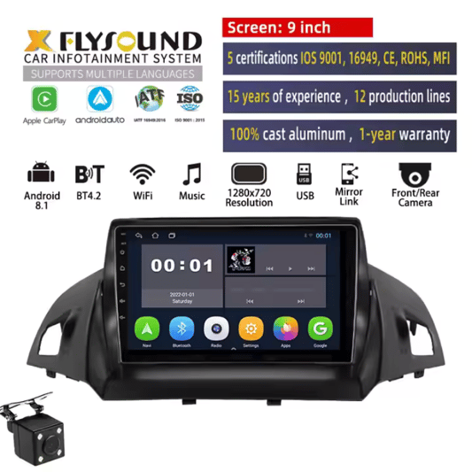 2 Din 9 Inch Android Car Radio for American Car Kuga